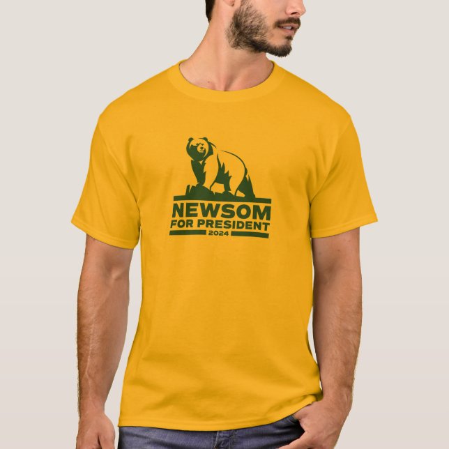 Camiseta Gavin Newsom para la presidencia - 2024 - Oso (Anverso)