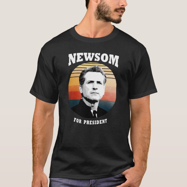 Camiseta Gavin Newsom para presidente (Anverso)