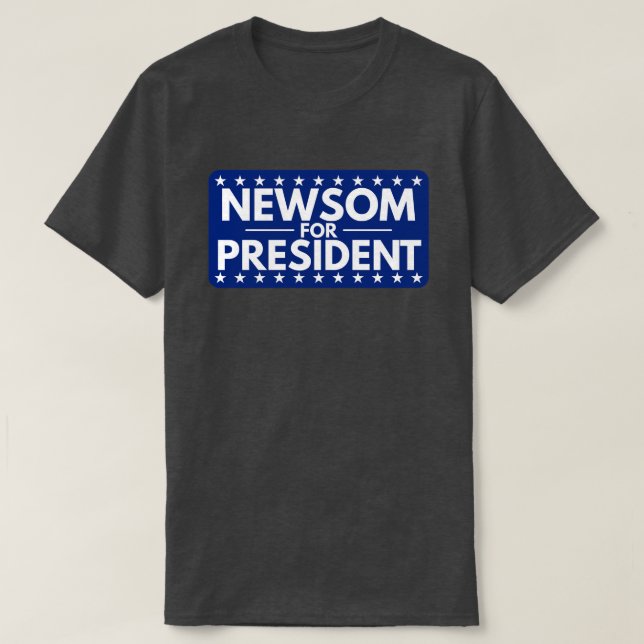 Camiseta Gavin Newsom Presidente (Diseño del anverso)