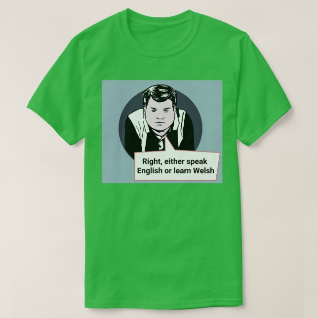 Camiseta Gavin y Stacey Art bien hablan inglés o (Diseño del anverso)
