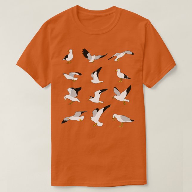 Camiseta gaviota (Diseño del anverso)
