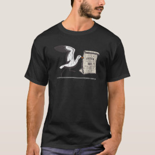 Camiseta Gaviota almorzando en vacaciones de verano en Fris