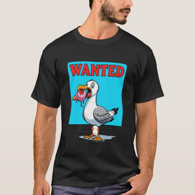 Camiseta Gaviota buscada con cono de helado (Anverso)
