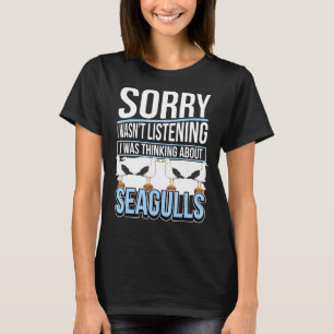 Camiseta Gaviota Cita Gaviotas De Mar Que Estaba Pensando S
