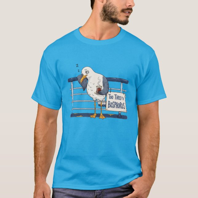 Camiseta Gaviota con tema de Estambul (Anverso)