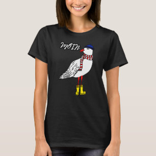 Camiseta Gaviota De Estilo Marítimo Con Cuchillo De Gorra Y