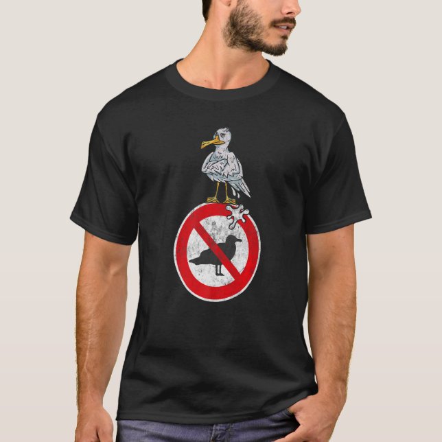 Camiseta Gaviota de Gaviota de Ave Pácida (Anverso)