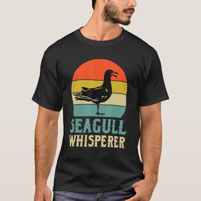 Camiseta Gaviota de mar de Gaviota Whisperer Love Beach Bir (Anverso)