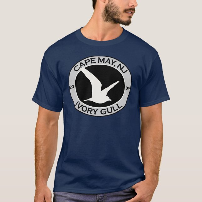 Camiseta Gaviota de marfil de Cape May (Anverso)