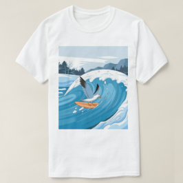 Camiseta Gaviota De Surfista De Invierno, Surf De Gaviota, 