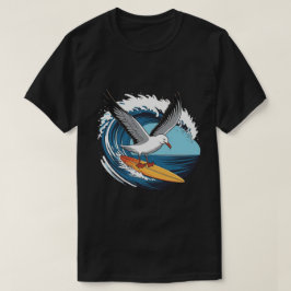 Camiseta Gaviota De Surfista De Invierno, Surf De Gaviota