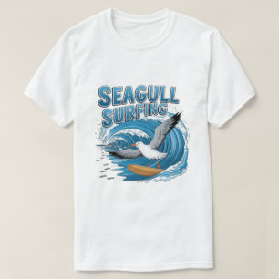 Camiseta Gaviota De Surfista De Invierno, Surf De Gaviota,