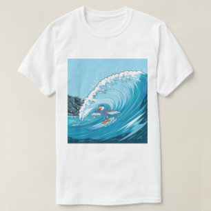 Camiseta Gaviota De Surfista De Invierno, Surf De Gaviota, 