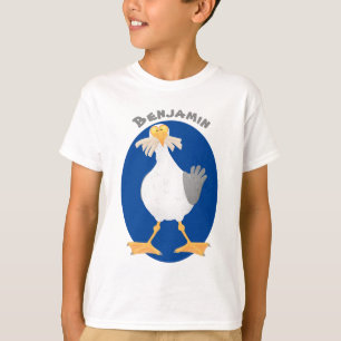 Camiseta Gaviota divertida con personalizado de patatas fri