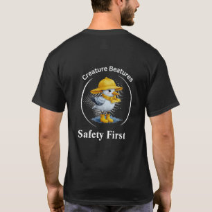 Camiseta Gaviota en boots amarillos Humor de playa coster