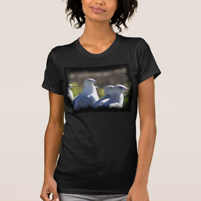 Camiseta Gaviota en un tren (Anverso)