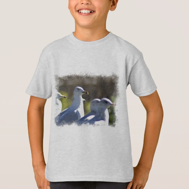 Camiseta Gaviota en un tren (Anverso)