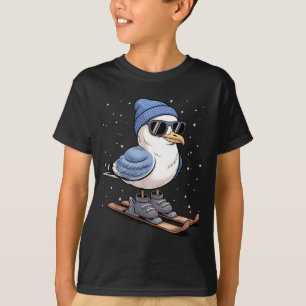 Camiseta Gaviota Genial En Esquís - Gaviota Invernal Nórdic