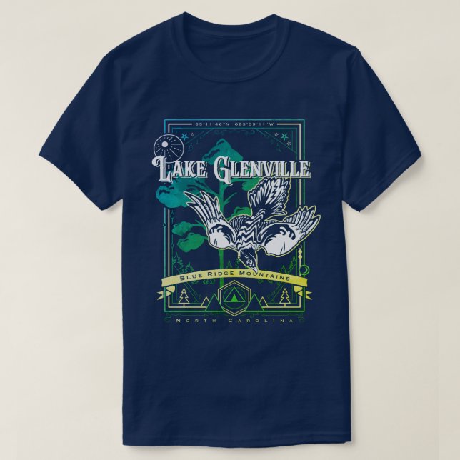 Camiseta gaviota glenville norcarolina (Diseño del anverso)