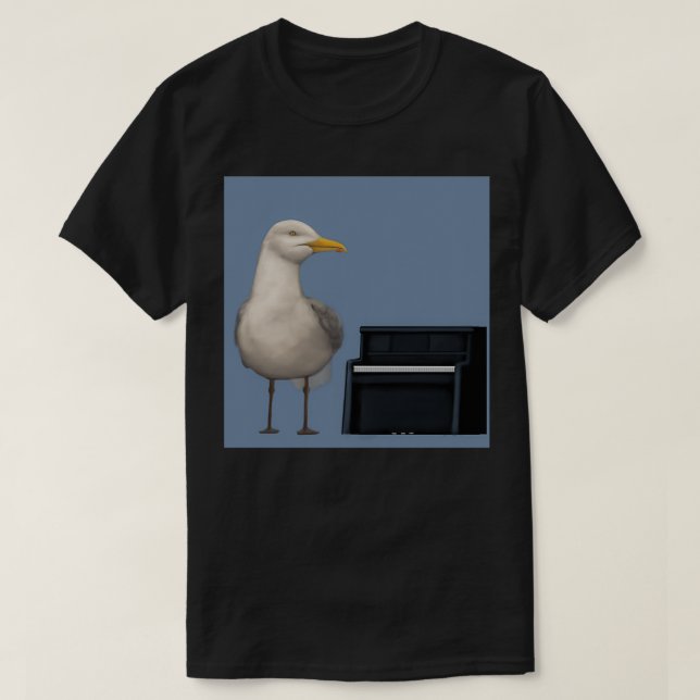 Camiseta Gaviota musical (Diseño del anverso)