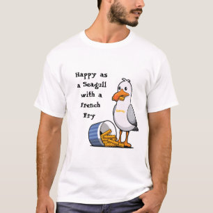 Camiseta Gaviota soleada con patatas fritas Wildwood Boardw