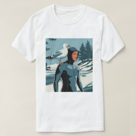 Camiseta Gaviota surfista de invierno