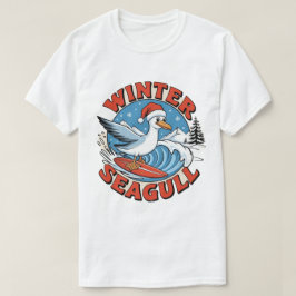 Camiseta Gaviota surfista de invierno