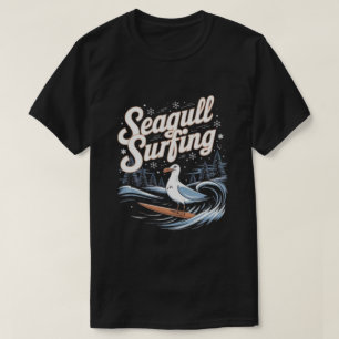 Camiseta Gaviota surfista invernal, Gaviota surfeando, Gavi