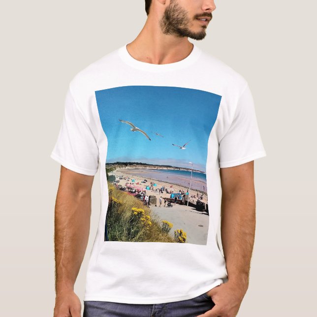 Camiseta Gaviotas en la playa de Bridlington (Anverso)