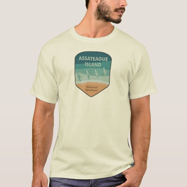 Camiseta Gaviotas marinas nacionales de la isla de los Assa (Anverso)