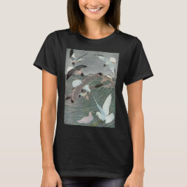 Camiseta Gaviotas sobre olas del océano por Louis Agassiz F