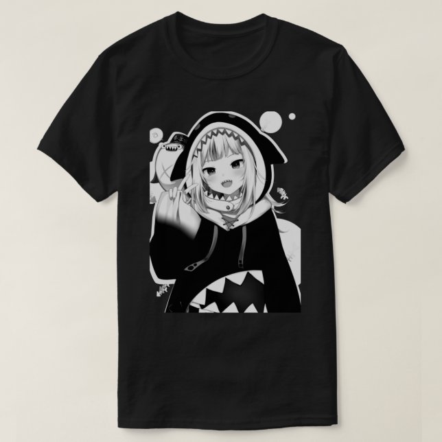 Camiseta Gawr Gura Manga (Hololien EN Vtuber) (Diseño del anverso)