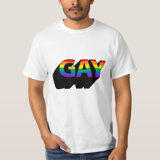 CAMISETA GAY 3D (Anverso)