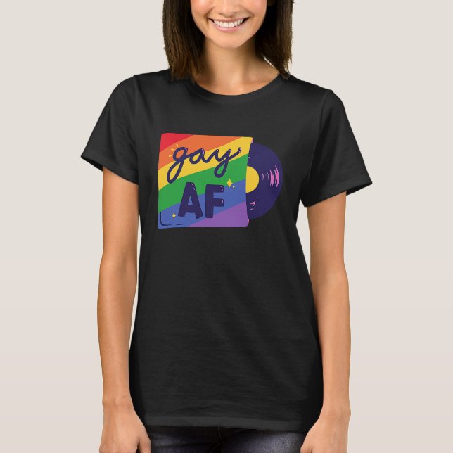 Camiseta Gay AF   Gay LGBT Quote (Anverso)
