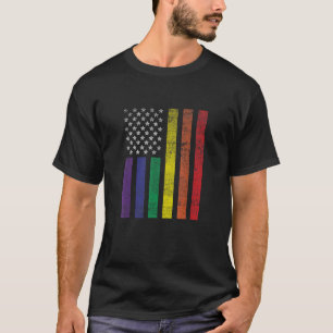 Camiseta Gay Agenda USA Bandera Apoyar a los derechos de lo