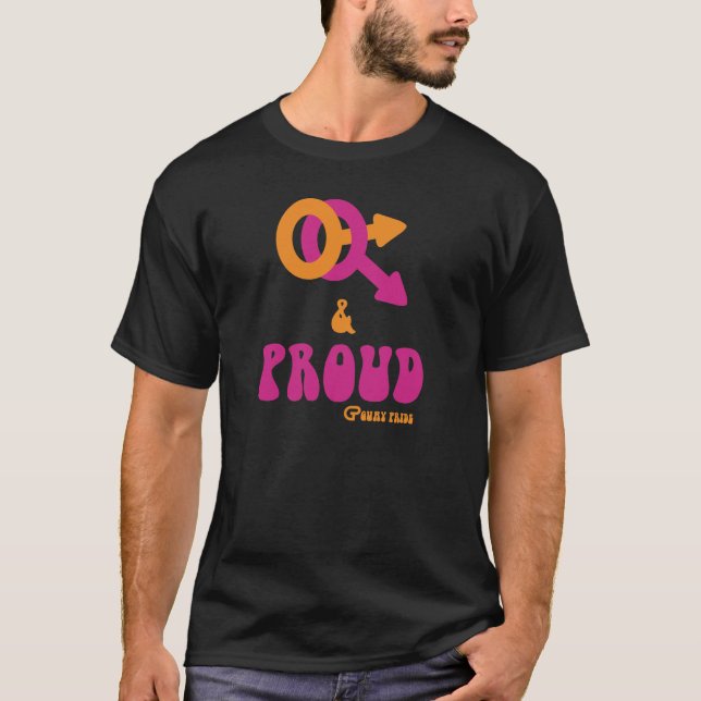 Camiseta Gay and proud (Anverso)