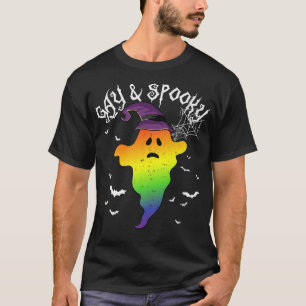 Camiseta Gay And Spooky Funny Boo Ghost Halloween Party Cos