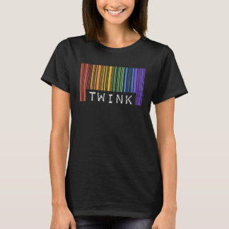 Camiseta Gay Barcode Twink  Trendy Rainbow Pride Flag Month