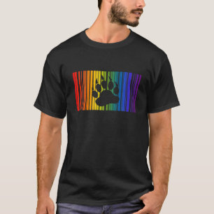 Camiseta Gay Bear - Código de barras de la pata LGBT