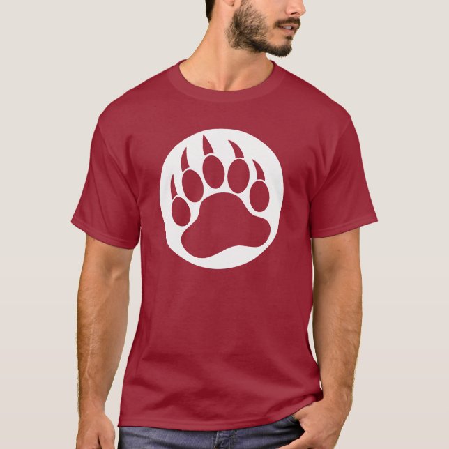 Camiseta Gay Bear Pride Bear Paw (Anverso)