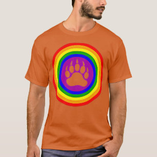 Camiseta Gay Bear Pride Bear Paw Pocket LGB