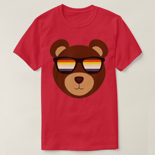 Camiseta Gay Bear Pride Gafas de Sol LGB (Diseño del anverso)