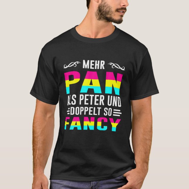 Camiseta Gay bisexual Bi LGBTQ más Pan que Peter (Anverso)