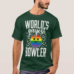 Camiseta Gay Bowling Funny Worlds Gayest Bowler T