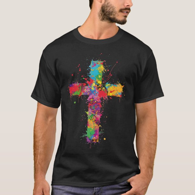 Camiseta Gay Christian Cross Christian Gay Pride Queer Chri (Anverso)
