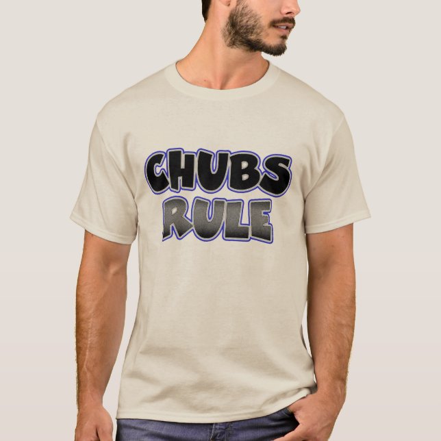 Camiseta Gay Chubby Chaser Chubs Rule (Anverso)