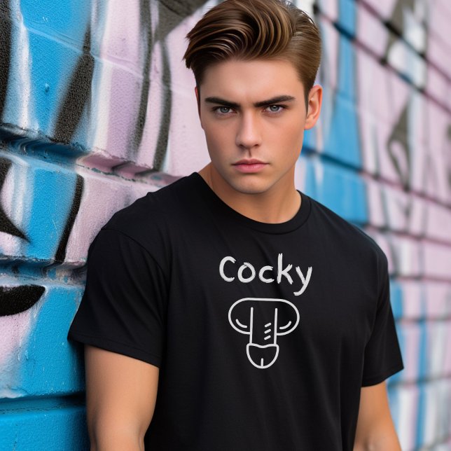 Camiseta gay cocky, tee gay, t orgullo (Subido por el creador)