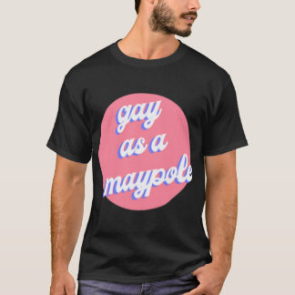 Camiseta Gay como maypolo - ROJO BLANCO Y ROYAL BLUE