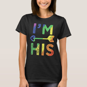 Camiseta Gay Couple Matching I'm His Lgbt Pride