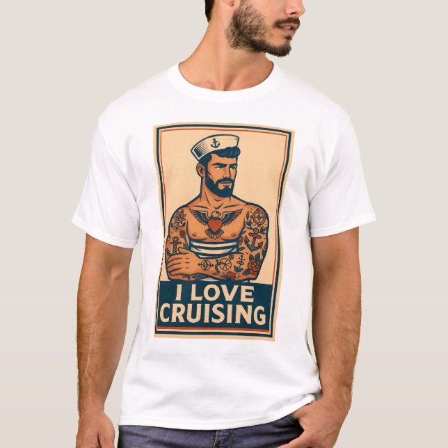 Camiseta Gay Cruising T-Shirt | Gay Pride for Men | LGBTQ (Anverso)